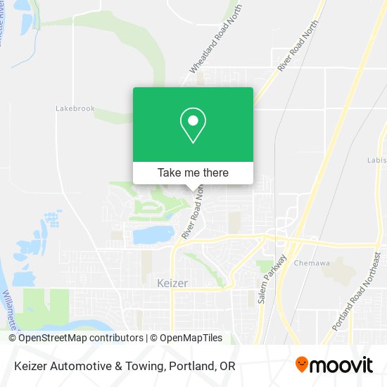 Mapa de Keizer Automotive & Towing
