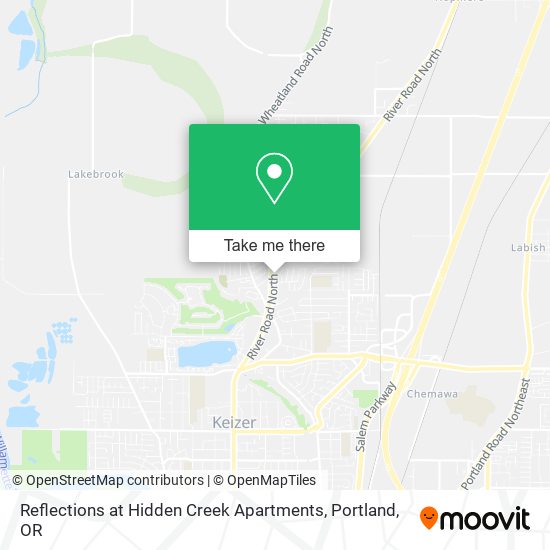 Mapa de Reflections at Hidden Creek Apartments