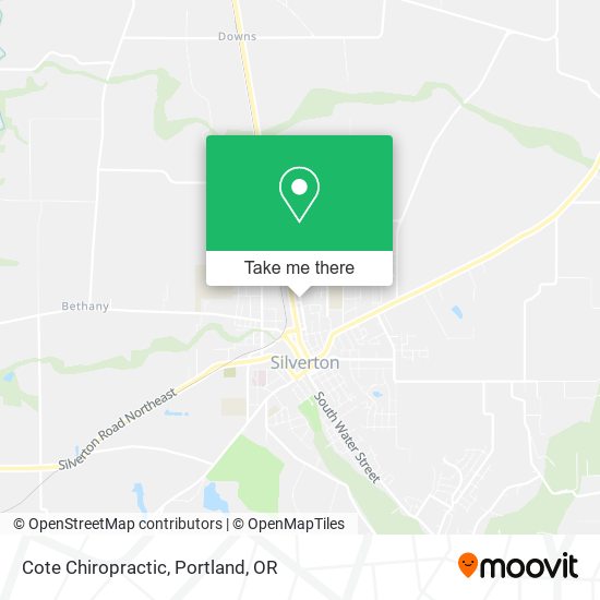 Cote Chiropractic map