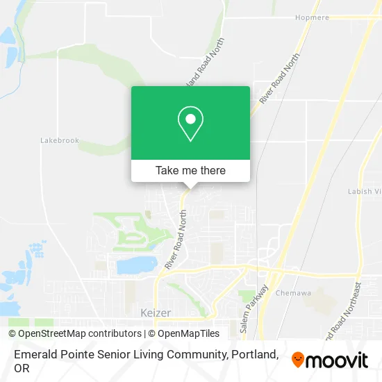 Emerald Pointe Senior Living Community map
