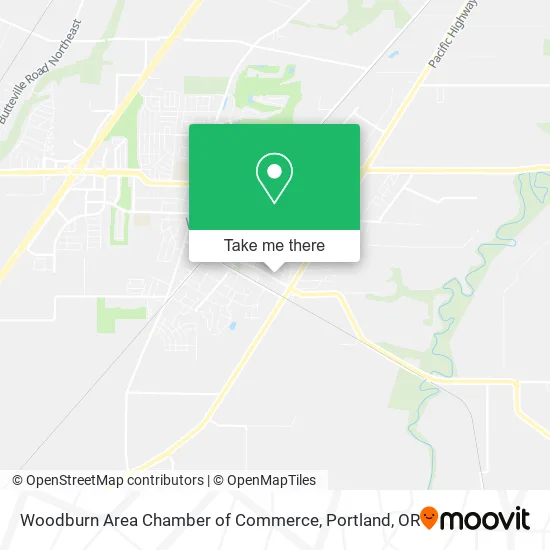 Woodburn Area Chamber of Commerce map