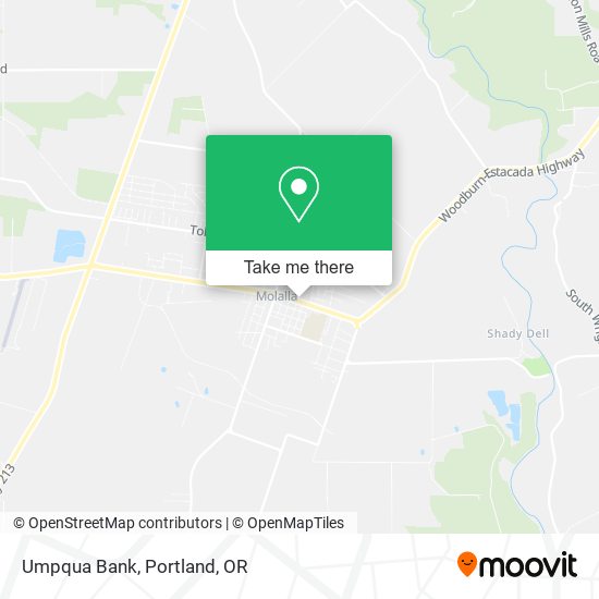 Umpqua Bank map