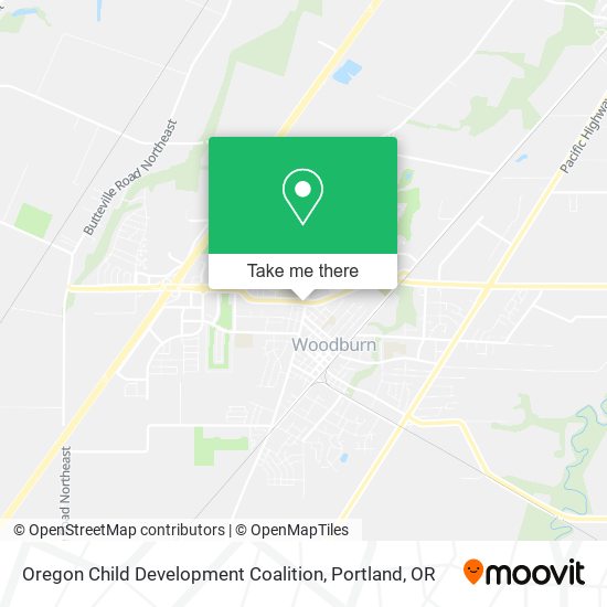 Oregon Child Development Coalition map