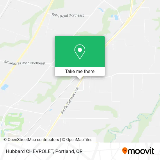 Hubbard CHEVROLET map