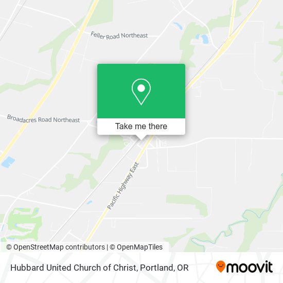 Hubbard United Church of Christ map