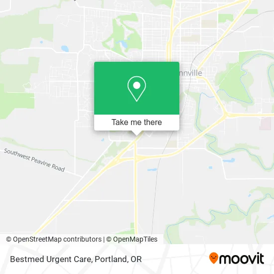 Bestmed Urgent Care map