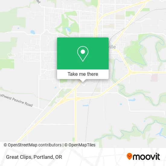 Great Clips map
