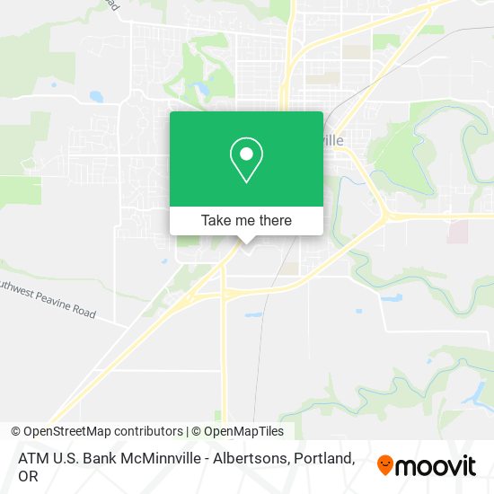 ATM U.S. Bank McMinnville - Albertsons map