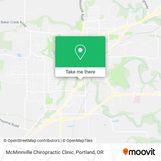 McMinnville Chiropractic Clinic map