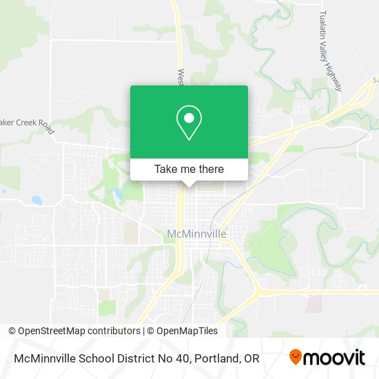 McMinnville School District No 40 map