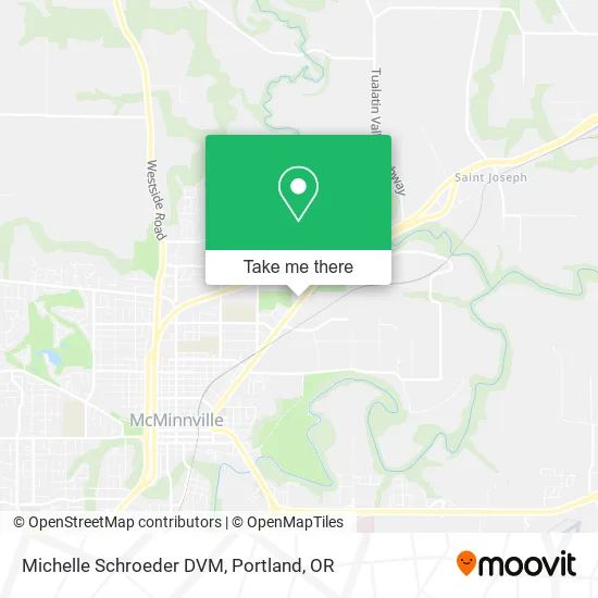 Michelle Schroeder DVM map