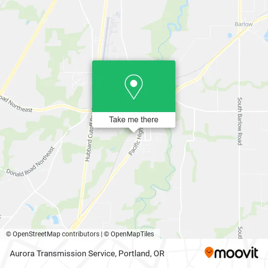 Aurora Transmission Service map
