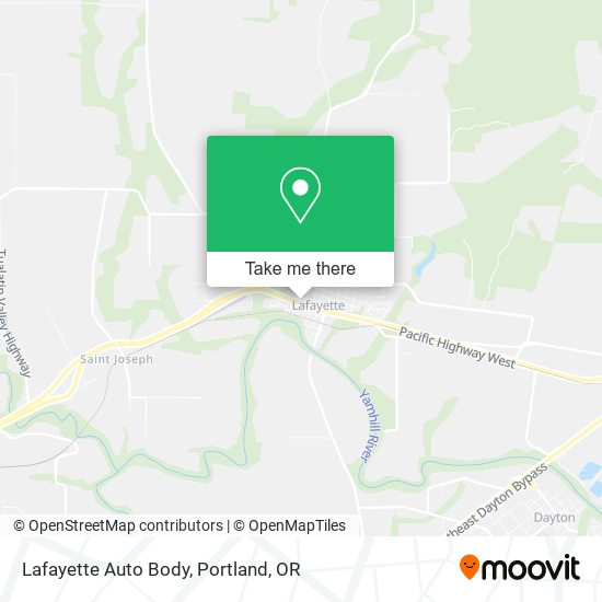 Lafayette Auto Body map