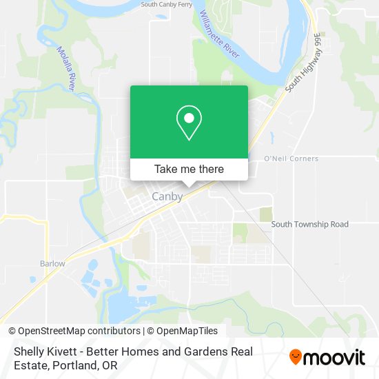 Shelly Kivett - Better Homes and Gardens Real Estate map