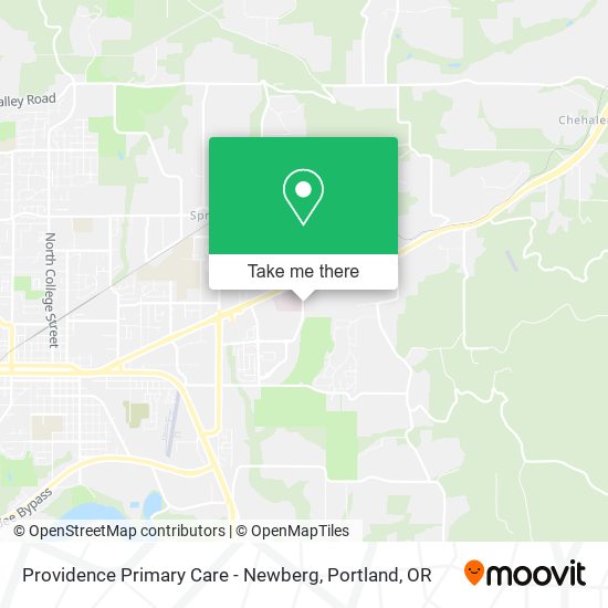 Providence Primary Care - Newberg map