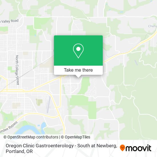 Oregon Clinic Gastroenterology - South at Newberg map