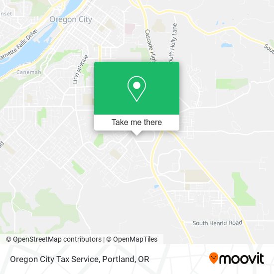 Oregon City Tax Service map