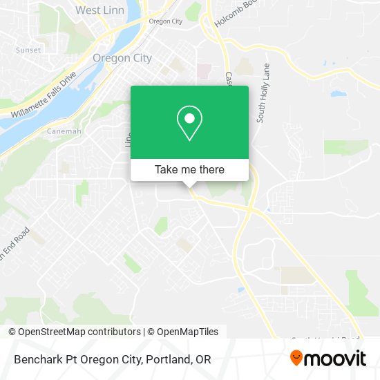Benchark Pt Oregon City map