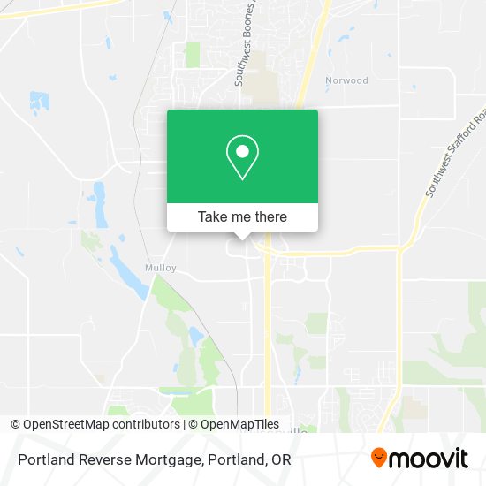 Portland Reverse Mortgage map