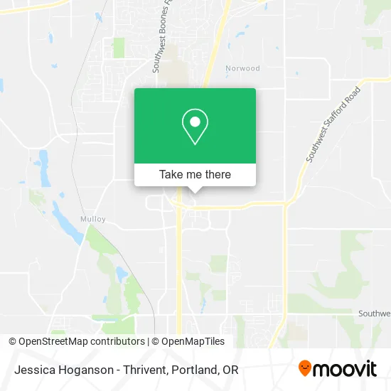 Jessica Hoganson - Thrivent map