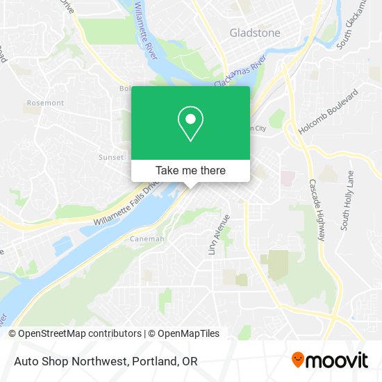 Mapa de Auto Shop Northwest