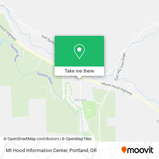 Mapa de Mt Hood Information Center