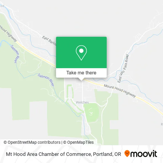 Mapa de Mt Hood Area Chamber of Commerce