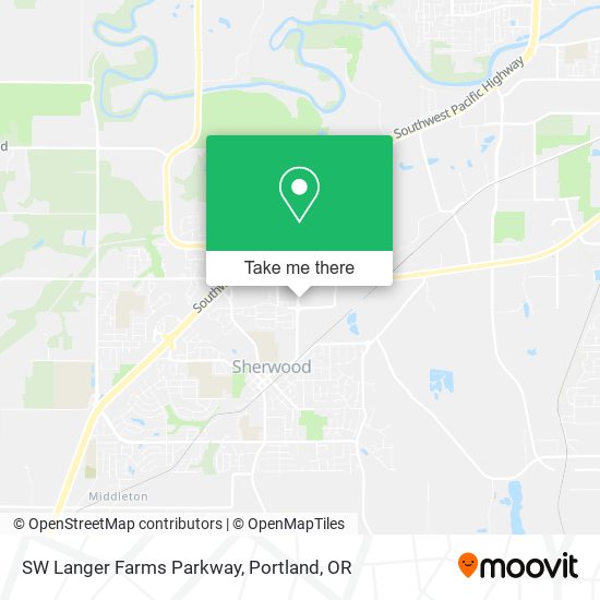 SW Langer Farms Parkway map