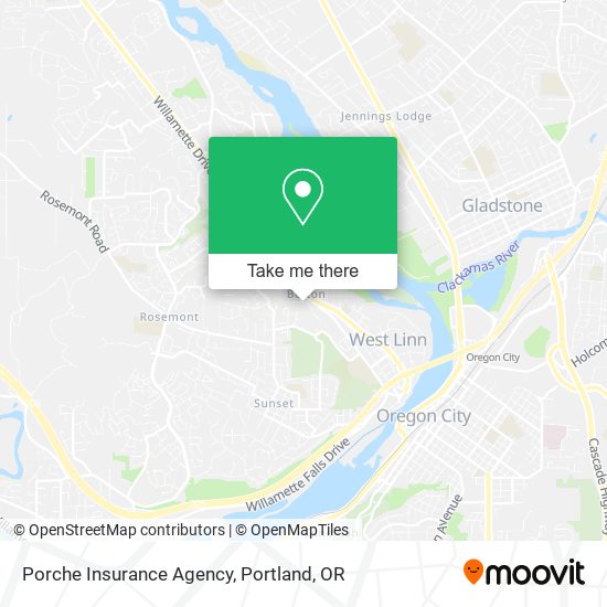 Porche Insurance Agency map