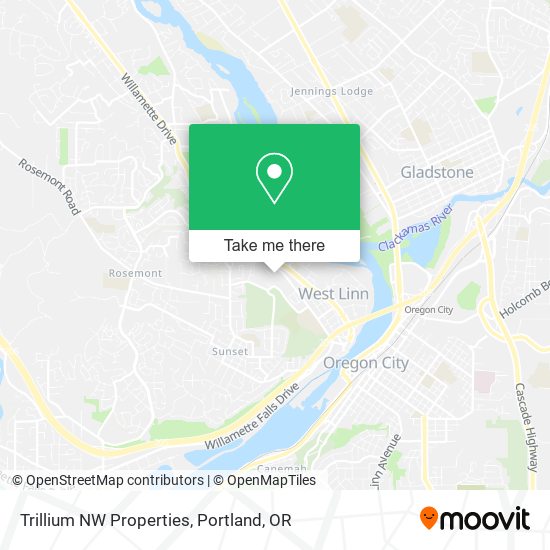 Trillium NW Properties map