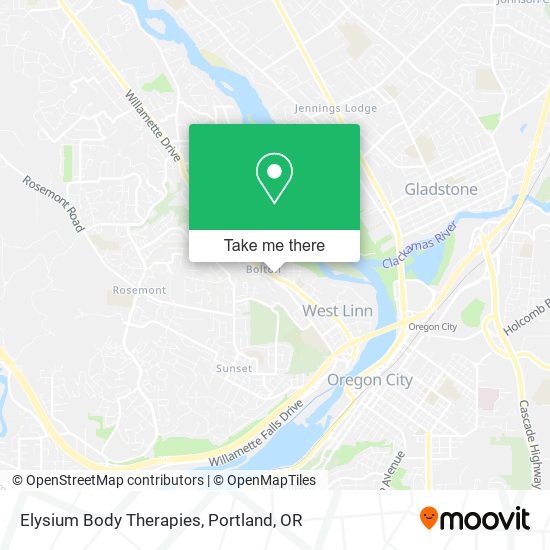 Elysium Body Therapies map