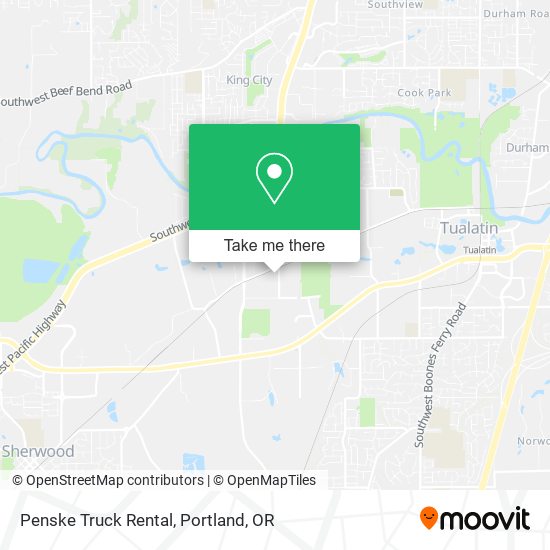 Penske Truck Rental map