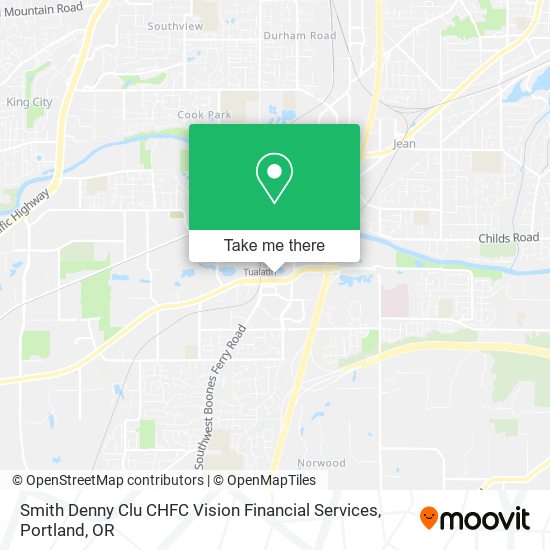 Smith Denny Clu CHFC Vision Financial Services map