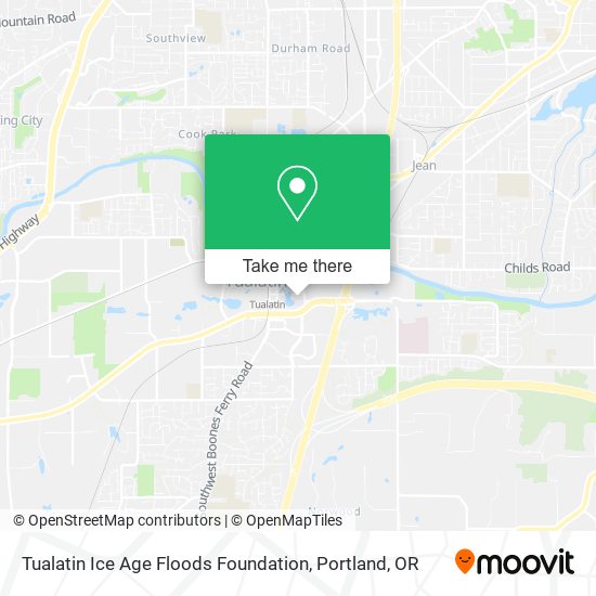 Mapa de Tualatin Ice Age Floods Foundation