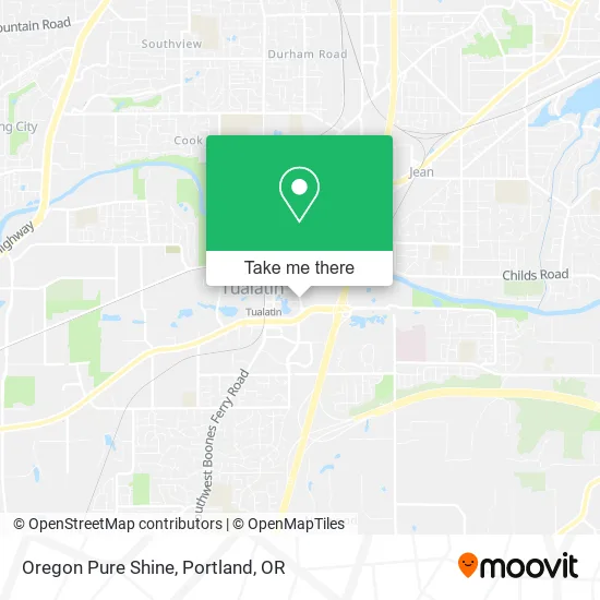 Oregon Pure Shine map