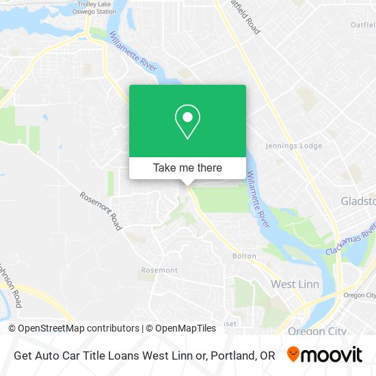 Get Auto Car Title Loans West Linn or map