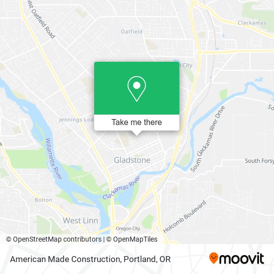 American Made Construction map