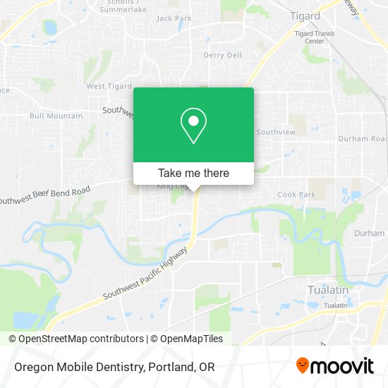 Oregon Mobile Dentistry map