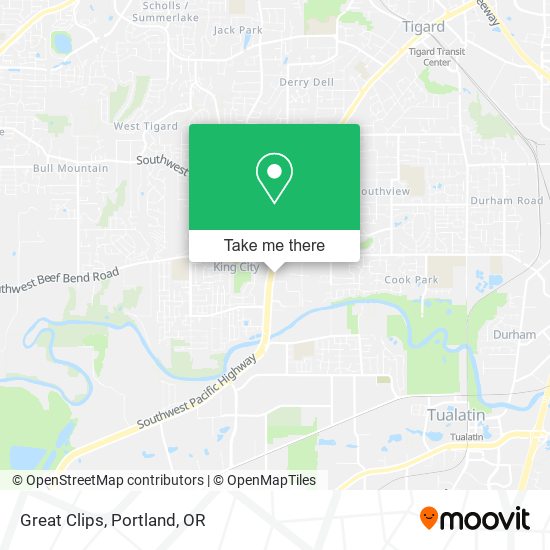 Great Clips map