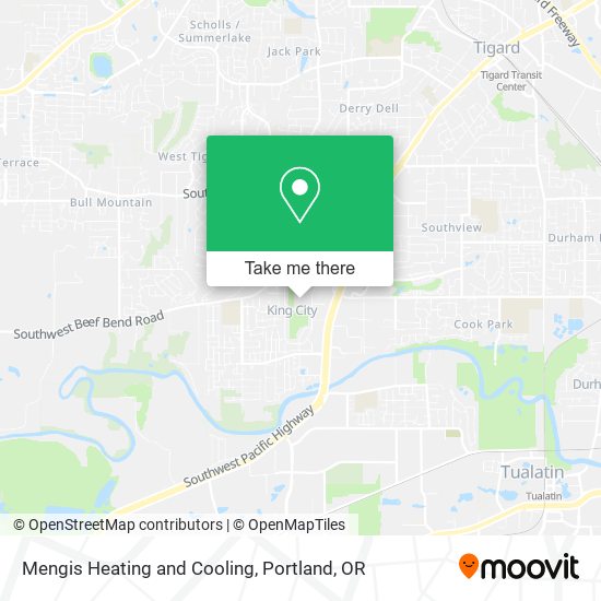 Mengis Heating and Cooling map