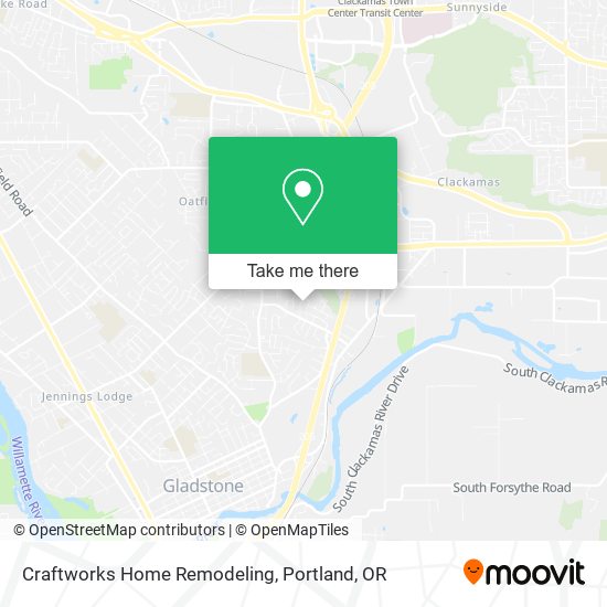 Craftworks Home Remodeling map