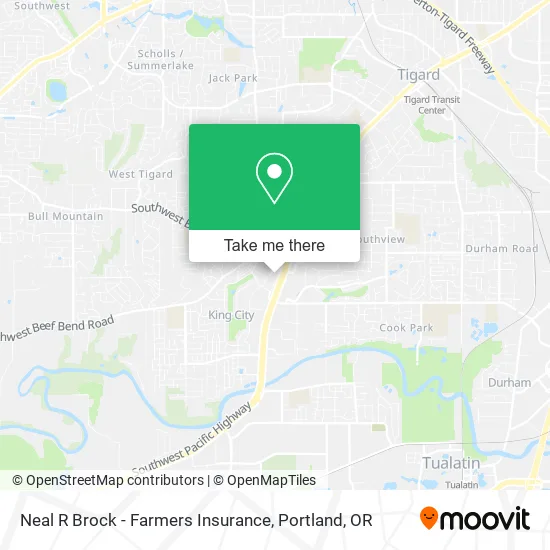 Neal R Brock - Farmers Insurance map