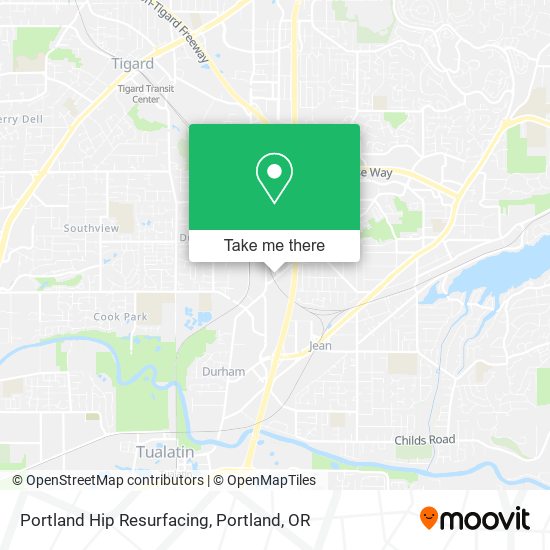 Portland Hip Resurfacing map
