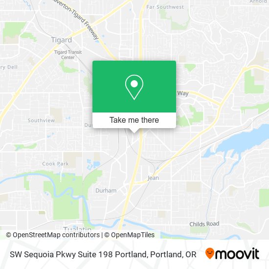 SW Sequoia Pkwy Suite 198 Portland map