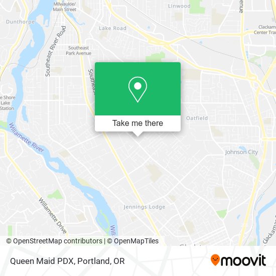 Queen Maid PDX map