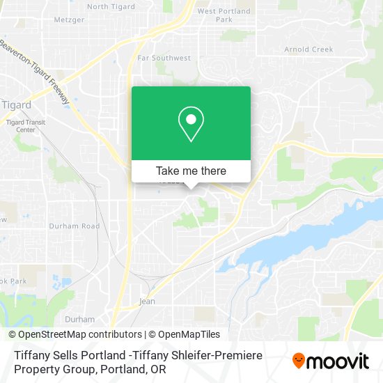 Mapa de Tiffany Sells Portland -Tiffany Shleifer-Premiere Property Group