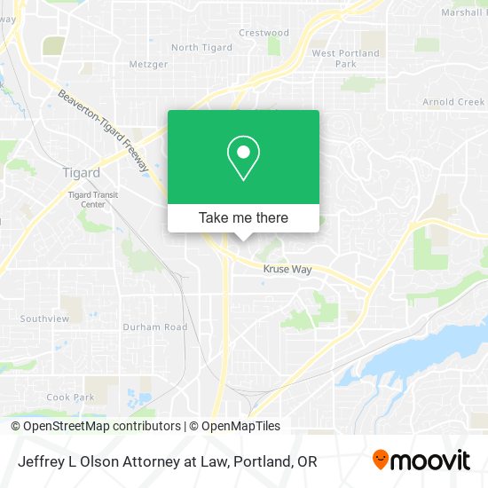 Jeffrey L Olson Attorney at Law map