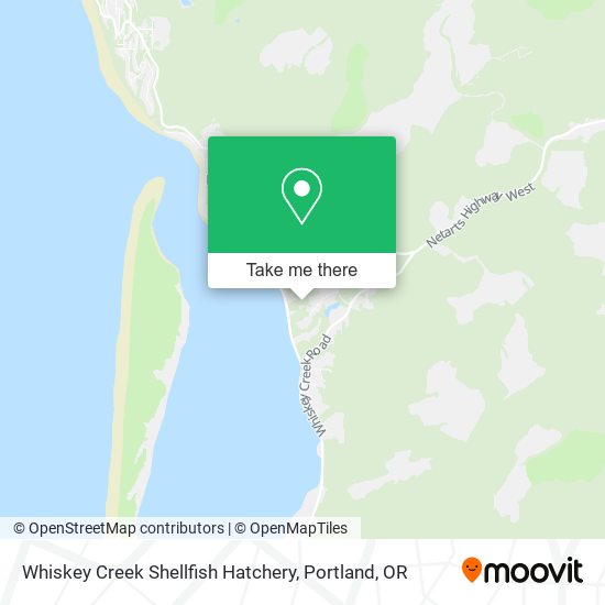 Whiskey Creek Shellfish Hatchery map