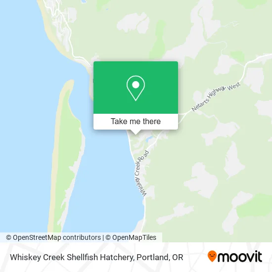 Whiskey Creek Shellfish Hatchery map