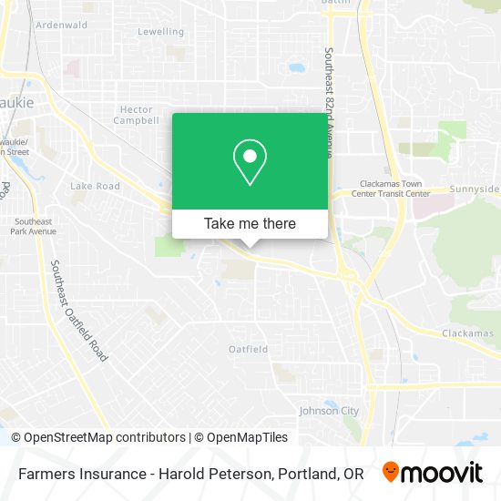 Farmers Insurance - Harold Peterson map